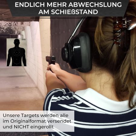 Human Zielscheibe Graspapier